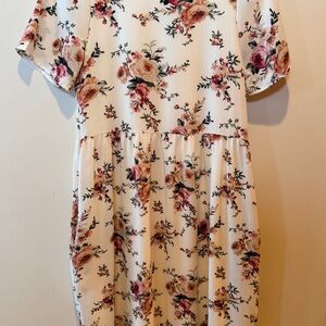 Floral Short Sleeve Dress